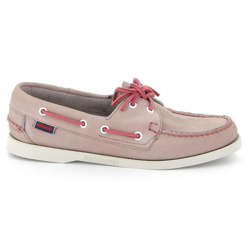 Sebago Docksides Dames Light Purple Nubuck