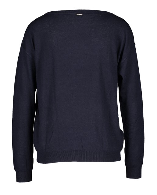 208266 - LIU JO DARK BLUE SWEATER WITH LACE